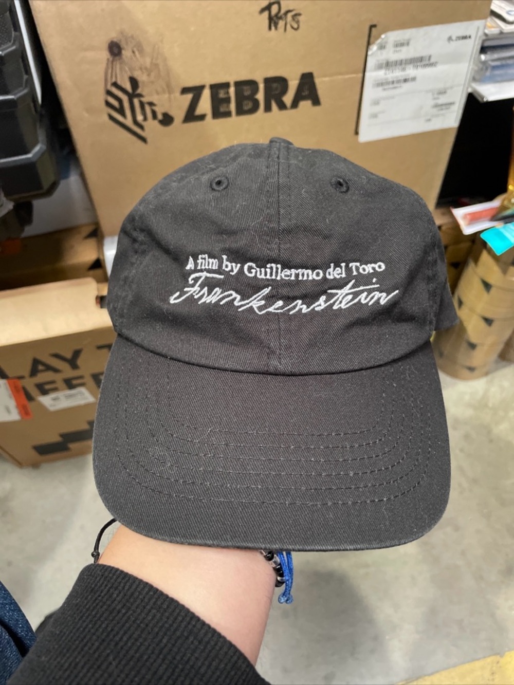 Netflix Frankenstein Guillermo Del Toro Film Promo Strap Back Hat RARE